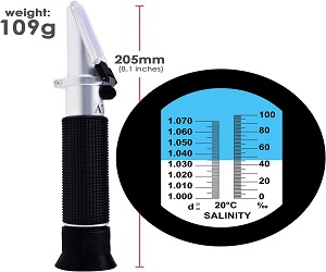 Dual Scale Salinity Refractometer.