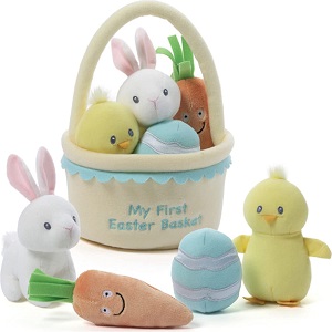 GUND Baby My 1st Easter Basket Plush Playset, 5 Pieces, 6″