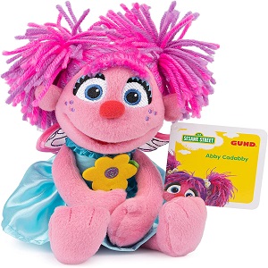 GUND Sesame Street Official Abby Cadabby Muppet Plush, Premium Plush Toy for Ages 1 & Up, Pink/Blue, 11”