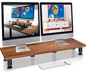 Nordik Large Dual Monitor Riser for 2 Monitors