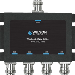 Wilson Cellular Signal Splitter 4 Way -6 dB w/N Female Connectors, 50 Ohm