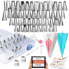 RFAQK 74 PCs Icing Piping Bags and Tips Set