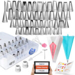 RFAQK 74 PCs Icing Piping Bags and Tips Set