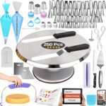 RFAQK 250 PCs Aluminum Cake Decorating Tools Kit